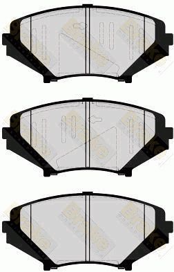 BRAKE ENGINEERING Piduriklotsi komplekt,ketaspidur PA1641